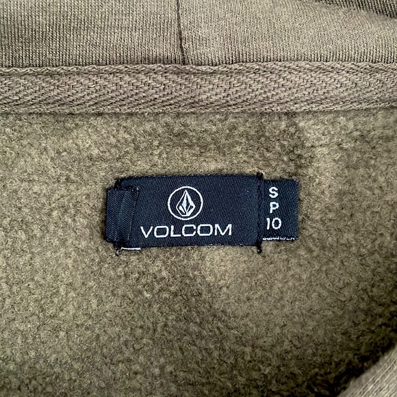 Volcom Olive Green Embroidered Logo Pullover Hoodie - Picture 5 of 10